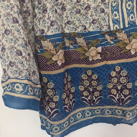 Lucky Brand Floral Top/Blouse - Picture 6 of 11